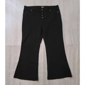 Modcloth Black Flare Jeans - Wide Leg